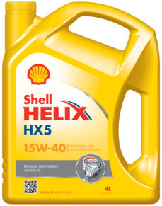 550046285 4L 15W40 SL/CF HX5 Helix Motorový olej SHELL
