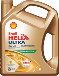 550052669 SHELL HELIX ULTRA 0W40 4L SN/CF, A3/B4 SHELL