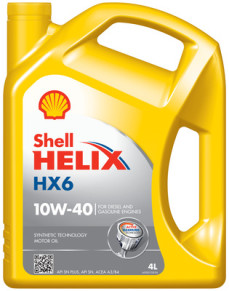 550053776 SHELL HELIX HX6 10W40 4L SHELL