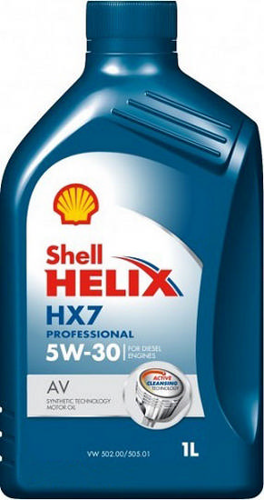550046311 SHELL Motorový olej Helix HX7 Professional AV 5W-30 - 1 litr | 550046311 SHELL