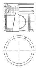 41659600 Píst KOLBENSCHMIDT