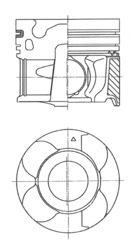 41710600 Píst KOLBENSCHMIDT