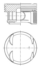 41766600 Píst KOLBENSCHMIDT