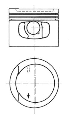 91128620 Píst KOLBENSCHMIDT