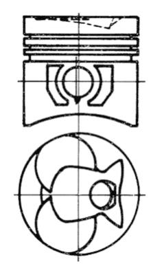 93444600 Píst KOLBENSCHMIDT