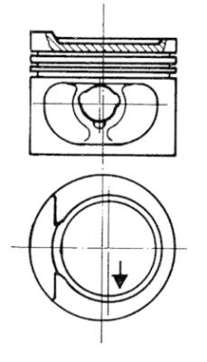 93872600 Píst KOLBENSCHMIDT