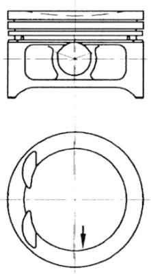 97332610 Píst KOLBENSCHMIDT