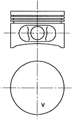 99646600 Píst KOLBENSCHMIDT