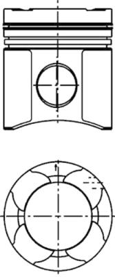 99330600 Píst KOLBENSCHMIDT
