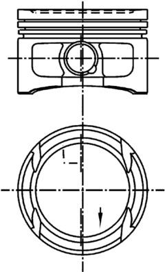 99562600 Píst KOLBENSCHMIDT