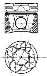 99534630 Píst KOLBENSCHMIDT
