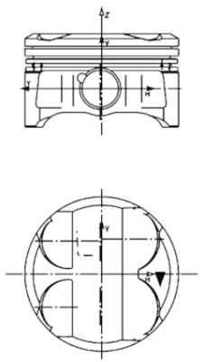 40086600 Píst KOLBENSCHMIDT