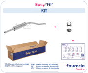 FS63082 Střední tlumič výfuku Faurecia