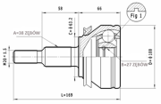 C.294 Sada kloubů, hnací hřídel STATIM