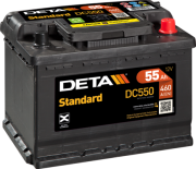 DC550 startovací baterie Standard DETA