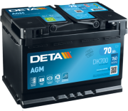 DK700 startovací baterie DETA Start-Stop AGM DETA