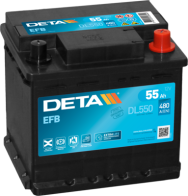 DL550 startovací baterie DETA Start-Stop EFB DETA