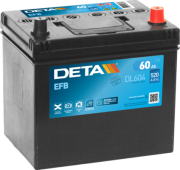 DL604 startovací baterie DETA Start-Stop EFB DETA