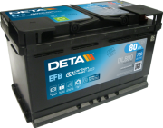 DL800 startovací baterie DETA Start-Stop EFB DETA