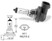 EB0711SB Žárovka H11 12V PGJ19-2 Standardní ELTA AUTOMOTIVE
