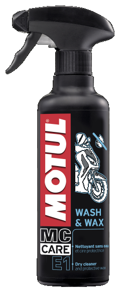 102996 MOTUL suchý čisticí a ochranný vosk E1 WASH & WAX, 400 ml  102996 MOTUL