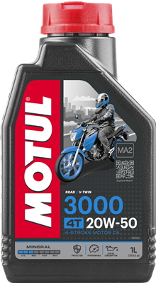 107318 MOTUL  107318 Motocyklové oleje OLEJ MOT.20W/50 MOTUL 3000 HC TECH4T/1L MOTUL