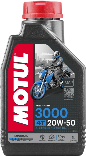 107318 MOTUL 3000 20W50 4T, 1 l MOTUL