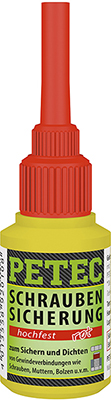 92010 Zajišťování pomocí šroubu SCREW LOCKING high strength PETEC