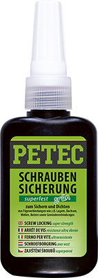 93050 Lepidlo na pouzdra / Ložiska SCREW LOCKING super strength PETEC