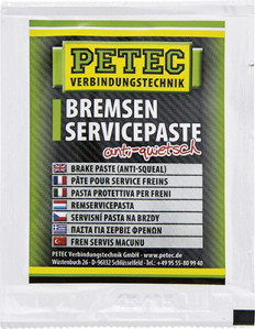 94405 Mazací tuk BRAKE SERVICE PASTE (ANTI-SQUEAL) PETEC