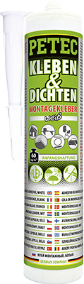 94529 Lepidlo na karosérie ASSEMBLY ADHESIVE, WHITE PETEC