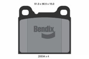 BPD1678 Sada brzdových destiček, kotoučová brzda BENDIX Braking