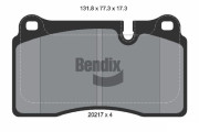 BPD1690 Sada brzdových destiček, kotoučová brzda BENDIX Braking