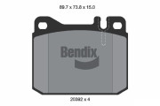 BPD1703 Sada brzdových destiček, kotoučová brzda BENDIX Braking