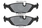 BPD1719 Sada brzdových destiček, kotoučová brzda BENDIX Braking