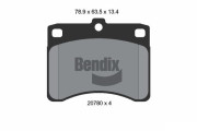 BPD1724 Sada brzdových destiček, kotoučová brzda BENDIX Braking