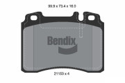 BPD1754 Sada brzdových destiček, kotoučová brzda BENDIX Braking
