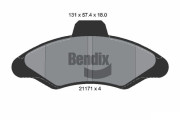 BPD1759 Sada brzdových destiček, kotoučová brzda BENDIX Braking