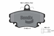 BPD1468 Sada brzdových destiček, kotoučová brzda BENDIX Braking