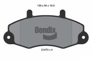 BPD1795 Sada brzdových destiček, kotoučová brzda BENDIX Braking