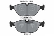 BPD1800 Sada brzdových destiček, kotoučová brzda BENDIX Braking