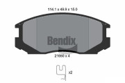 BPD1410 Sada brzdových destiček, kotoučová brzda BENDIX Braking
