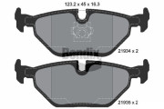 BPD1587 Sada brzdových destiček, kotoučová brzda BENDIX Braking