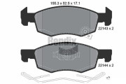 BPD1209 Sada brzdových destiček, kotoučová brzda BENDIX Braking
