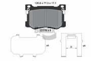 BPD2301 Sada brzdových destiček, kotoučová brzda BENDIX Braking