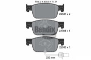 BPD1359 Sada brzdových destiček, kotoučová brzda BENDIX Braking