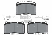 BPD1917 Sada brzdových destiček, kotoučová brzda BENDIX Braking