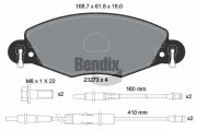 BPD1503 Sada brzdových destiček, kotoučová brzda BENDIX Braking