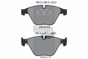 BPD1252 Sada brzdových destiček, kotoučová brzda BENDIX Braking