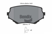 BPD1412 Sada brzdových destiček, kotoučová brzda BENDIX Braking
